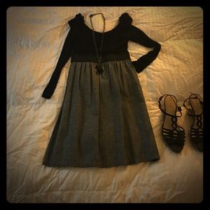 Black and grey dress